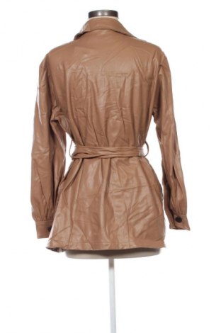 Дамско кожено яке Zara, Размер S, Цвят Кафяв, Цена 41,99 лв.