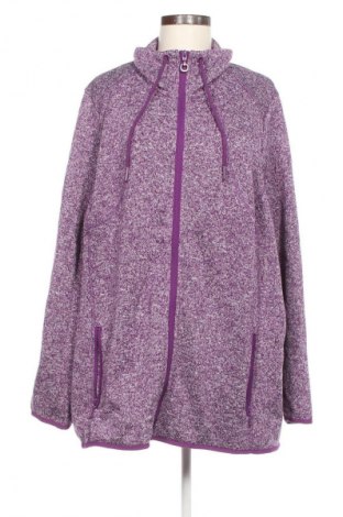 Γυναικείο μπουφάν fleece Ulla Popken, Μέγεθος 3XL, Χρώμα Βιολετί, Τιμή 43,99 €