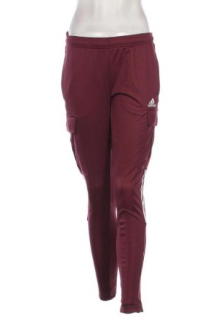 Γυναικείο αθλητικό παντελόνι Adidas, Μέγεθος M, Χρώμα Κόκκινο, Τιμή 26,99 €