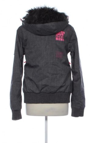 Дамско яке за зимни спортове Superdry, Размер L, Цвят Сив, Цена 104,99 лв.