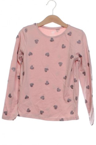 Kinder Shirt H&M, Größe 6-7y/ 122-128 cm, Farbe Aschrosa, Preis € 6,00