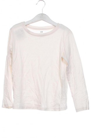 Kinder Shirt H&M, Größe 6-7y/ 122-128 cm, Farbe Ecru, Preis 4,99 €