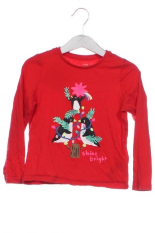 Kinder Shirt Marks & Spencer, Größe 4-5y/ 110-116 cm, Farbe Rot, Preis 6,23 €
