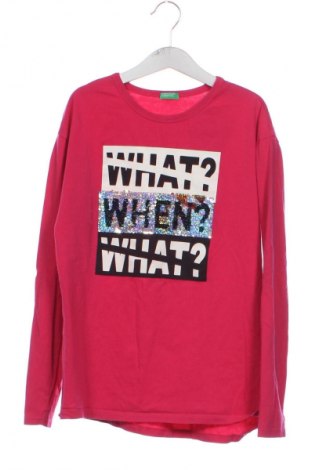 Bluză pentru copii United Colors Of Benetton, Mărime 11-12y/ 152-158 cm, Culoare Roz, Preț 60,53 Lei