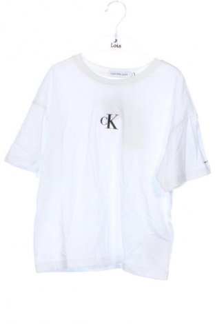 Kinder T-Shirt Calvin Klein Jeans, Größe 6-7y/ 122-128 cm, Farbe Weiß, Preis 20,99 €