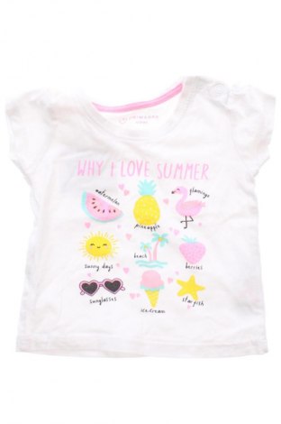 Παιδικό μπλουζάκι Primark, Μέγεθος 3-6m/ 62-68 εκ., Χρώμα Λευκό, Τιμή 7,00 €