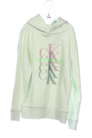 Gyerek sweatshirt Calvin Klein Jeans, Méret 9-10y / 140-146 cm, Szín Zöld, Ár 36 069 Ft