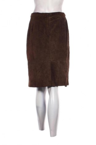 Fustă de piele Unbranded, Mărime S, Culoare Maro, Preț 152,25 Lei