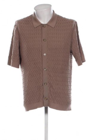 Jachetă tricotată de bărbați Dan Fox X About You, Mărime XL, Culoare Maro, Preț 185,99 Lei