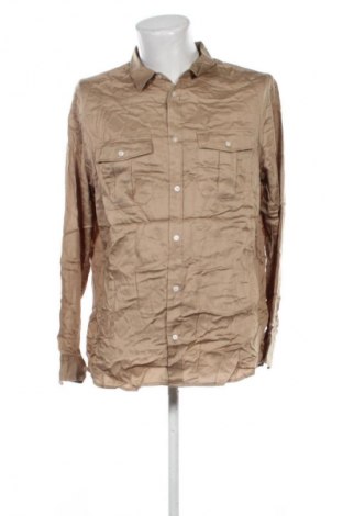 Ανδρικό πουκάμισο H&M, Μέγεθος L, Χρώμα  Μπέζ, Τιμή 18,99 €
