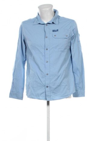 Herrenhemd Jack Wolfskin, Größe M, Farbe Blau, Preis € 15,99