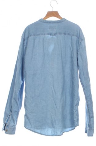 Мъжка риза Pull&Bear, Размер S, Цвят Син, Цена 28,88 лв.
