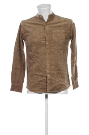 Herrenhemd Unbranded, Größe L, Farbe Beige, Preis € 20,99