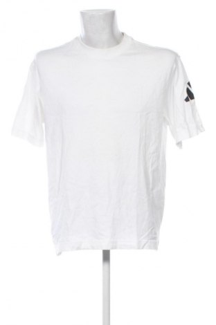 Herren T-Shirt Adidas, Größe L, Farbe Weiß, Preis € 18,99