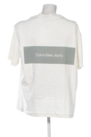 Herren T-Shirt Calvin Klein Jeans, Größe XXL, Farbe Ecru, Preis 69,99 €