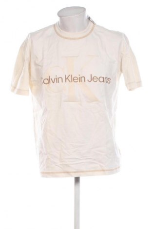 Herren T-Shirt Calvin Klein Jeans, Größe M, Farbe Beige, Preis € 70,99