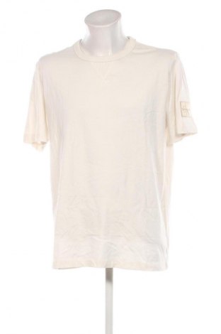 Męski T-shirt Calvin Klein Jeans, Rozmiar XXL, Kolor ecru, Cena 156,99 zł