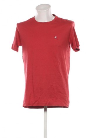 Мъжка тениска Calvin Klein Jeans, Размер S, Цвят Червен, Цена 30,99 лв.