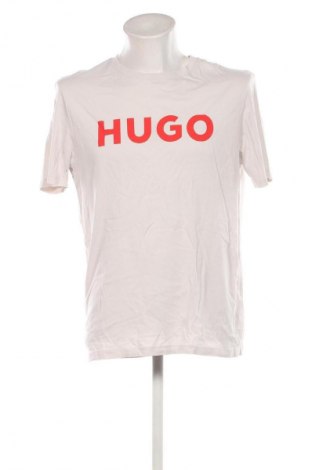 Męski T-shirt Hugo Boss, Rozmiar L, Kolor Beżowy, Cena 143,99 zł