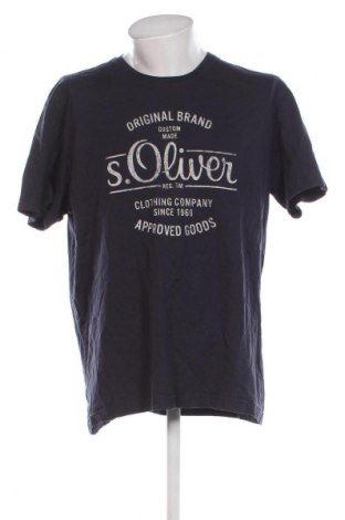 Ανδρικό t-shirt S.Oliver, Μέγεθος XXL, Χρώμα Μπλέ, Τιμή 9,99 €