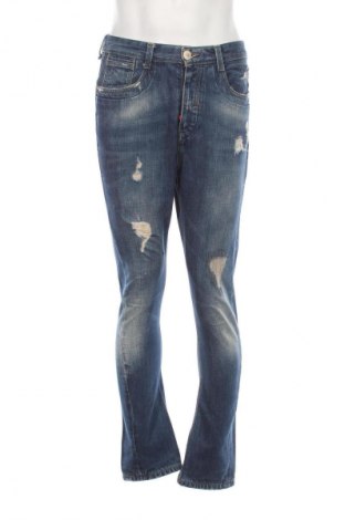 Blugi de bărbați Pull&Bear, Mărime S, Culoare Albastru, Preț 66,99 Lei