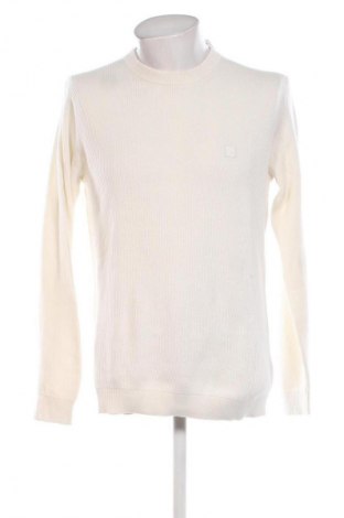 Herrenpullover Calvin Klein Jeans, Größe L, Farbe Ecru, Preis 97,99 €