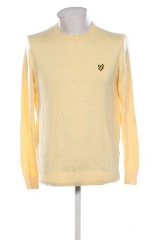 Męski sweter Lyle & Scott, Rozmiar M, Kolor Żółty, Cena 382,18 zł