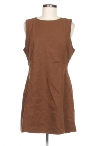 Рокля Zara, Размер XL, Цвят Кафяв, Цена 27,99 лв.