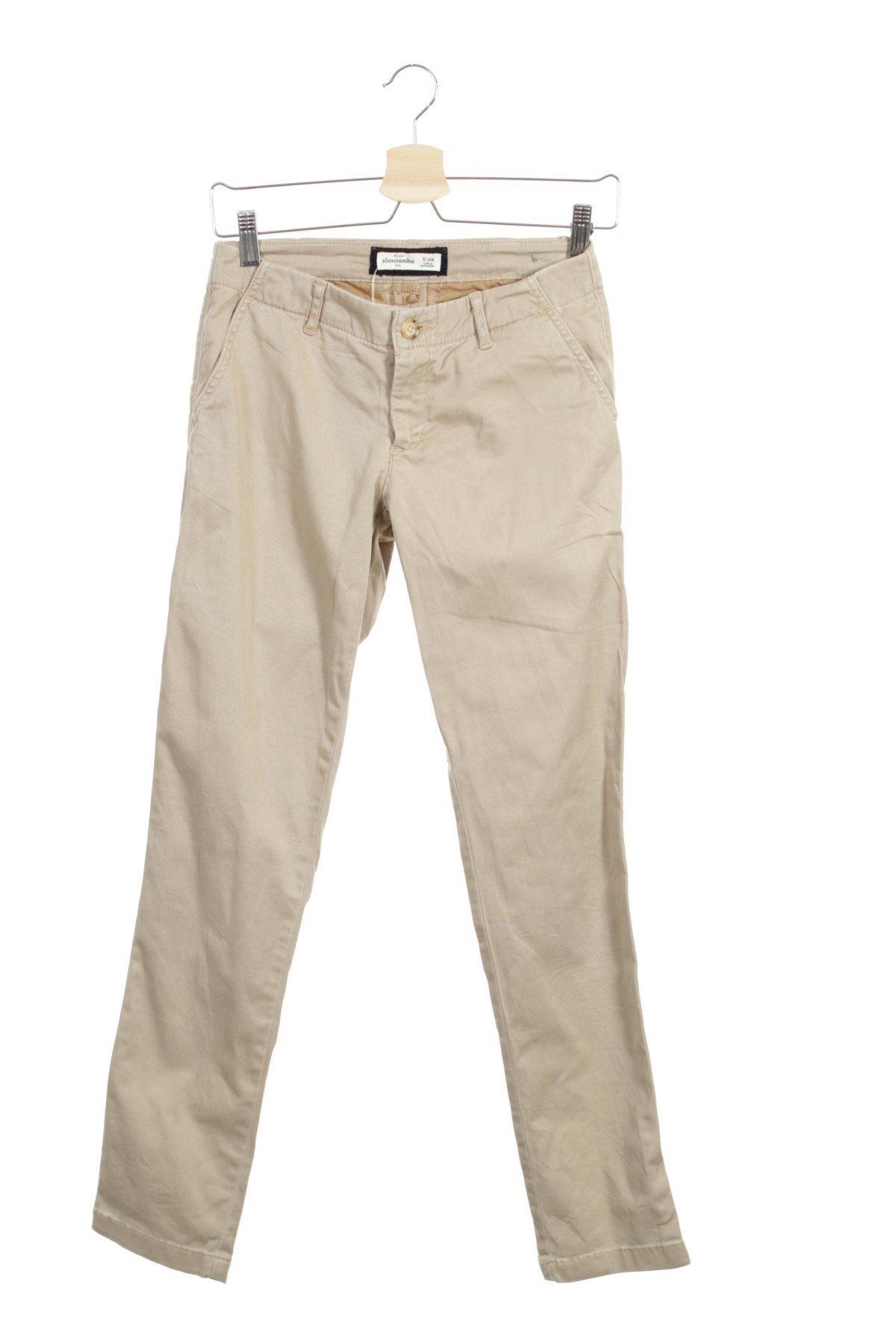 Детски панталон Abercrombie Kids, Размер 15-18y/ 170-176 см, Цвят Бежов, Цена 39,00 лв.