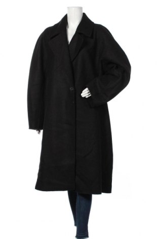Damenmantel H&M, Größe XXL, Farbe Schwarz, 100% Wolle, Preis 32,57 €