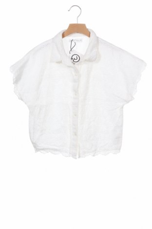 Детска риза Zara, Размер 13-14y/ 164-168 см, Цвят Бял, Памук, Цена 9,30 лв.