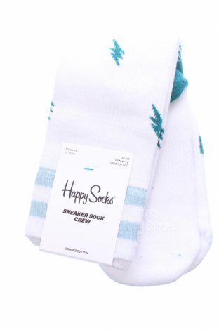 Чорапи Happy Socks, Размер L, Цвят Бял, 84% памук, 11% полиамид, 4% други тъкани, 1% еластан, 001167385115%, Цена 18,00 лв.
