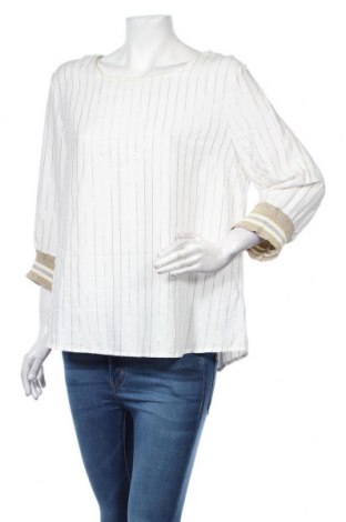 Bluză de femei Cream, Mărime L, Culoare Alb, 50% bumbac, 48% viscoză, 2% fire din metal, Preț 138,16 Lei