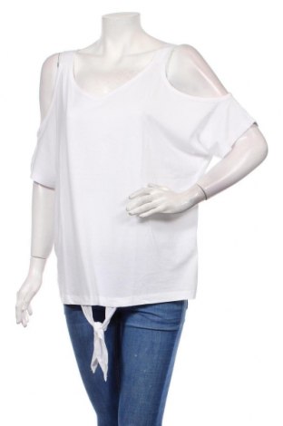 Дамска блуза H.I.S, Размер L, Цвят Бял, 50% памук, 50% модал, Цена 39,00 лв.