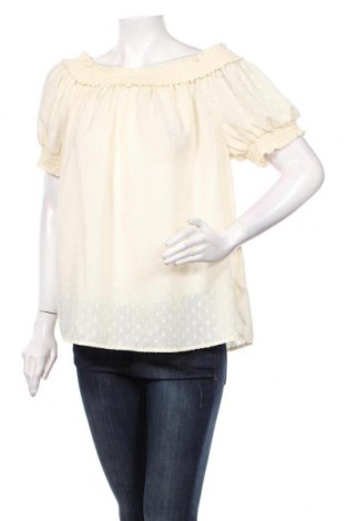 Bluză de femei H&M, Mărime XL, Culoare Bej, Poliester, Preț 21,38 Lei