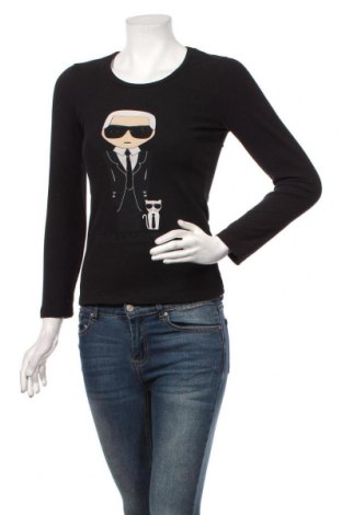 Γυναικεία μπλούζα Karl Lagerfeld, Μέγεθος S, Χρώμα Μαύρο, Τιμή 69,28 €