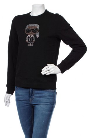 Дамска блуза Karl Lagerfeld, Размер S, Цвят Черен, Памук, Цена 186,75 лв.