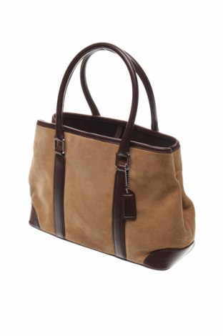 Γυναικεία τσάντα Coach, Χρώμα  Μπέζ, Φυσικό σουέτ, Τιμή 207,40 €