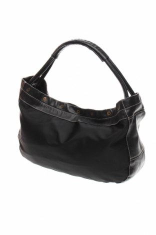Дамска чанта Furla, Цвят Черен, Текстил, естествена кожа, Цена 183,40 лв.