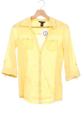 Дамска риза Mango, Размер XS, Цвят Жълт, 100% памук, Цена 18,20 лв.