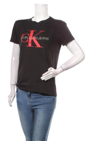Дамска тениска Calvin Klein Jeans, Размер L, Цвят Черен, Цена 55,30 лв.