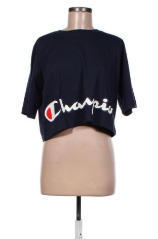 Γυναικείο t-shirt Champion, Μέγεθος S, Χρώμα Μπλέ, Βαμβάκι, Τιμή 13,40 €
