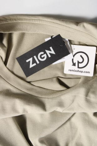 Γυναικείο t-shirt Zign, Μέγεθος S, Χρώμα Πράσινο, Βαμβάκι, Τιμή 8,76 €