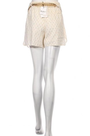 Γυναικείο κοντό παντελόνι Day Birger Et Mikkelsen, Μέγεθος XL, Χρώμα  Μπέζ, 88% βαμβάκι, 12% μεταλλικά νήματα, Τιμή 55,41 €