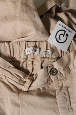 Γυναικείο κοντό παντελόνι Please, Μέγεθος M, Χρώμα  Μπέζ, 98% βαμβάκι, 2% ελαστάνη, Τιμή 30,67 €