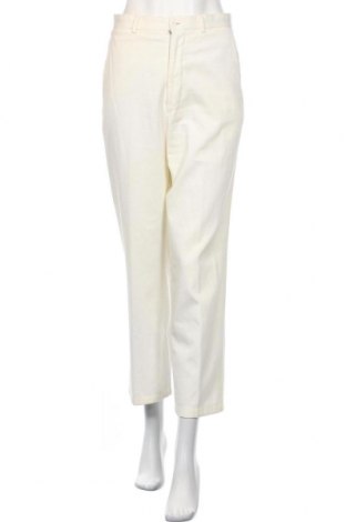 Дамски панталон Armani Collezioni, Размер L, Цвят Екрю, Памук, Цена 127,80 лв.