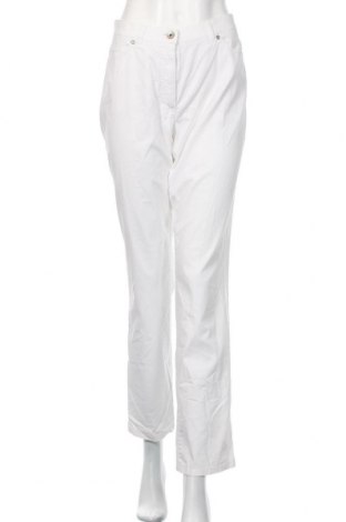 Дамски панталон Atelier GARDEUR, Размер M, Цвят Бял, 57% памук, 40% лиосел, 3% еластан, Цена 61,75 лв.