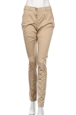 Дамски панталон Aventures Des Toiles, Размер M, Цвят Бежов, 97% памук, 3% еластан, Цена 63,60 лв.
