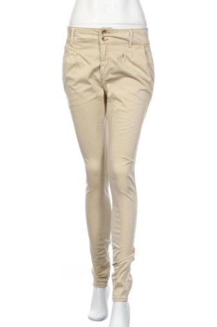 Дамски панталон Cipo & Baxx, Размер M, Цвят Бежов, 97% памук, 3% еластан, Цена 29,00 лв.