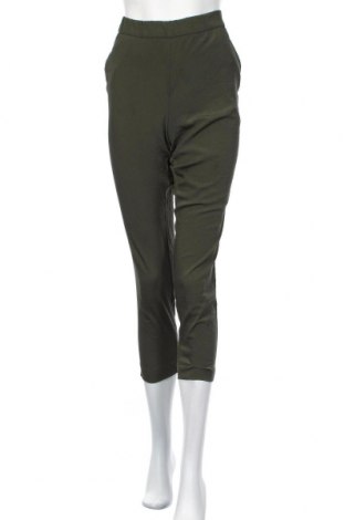 Дамски панталон H&M, Размер L, Цвят Зелен, Полиестер, Цена 17,50 лв.